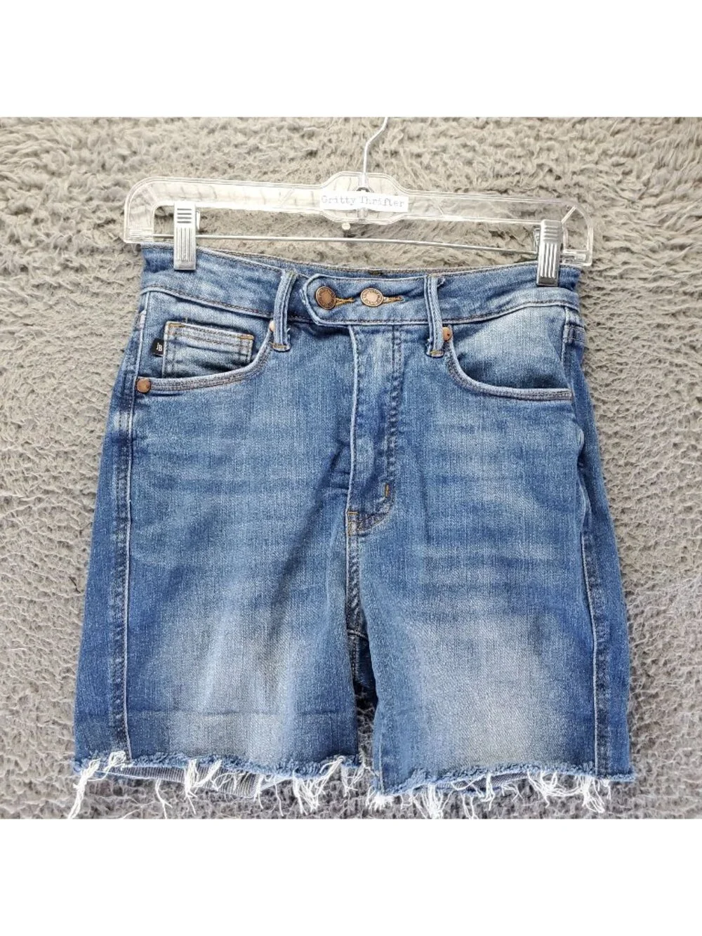 Judy Blue Shorts Womens Small Blue Cutoff Denim Jorts *Read*